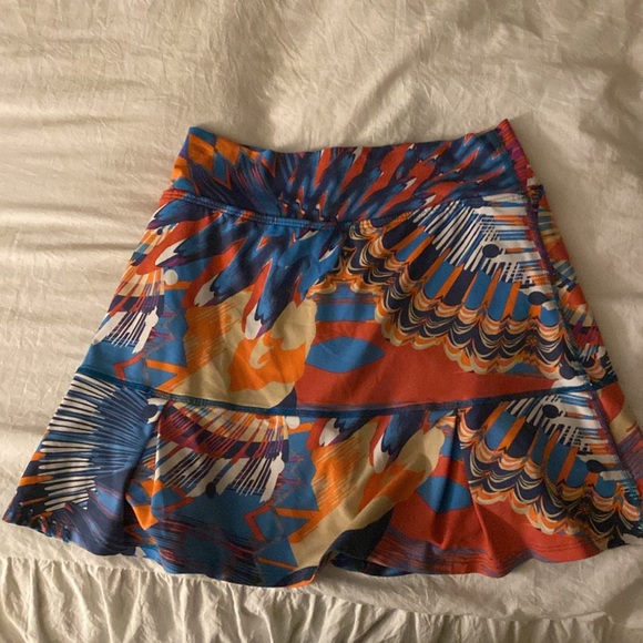 Dona Jo Colorful Pickleball Tennis Skirt Skort Pockets Compression Shorts - Picture 5 of 5